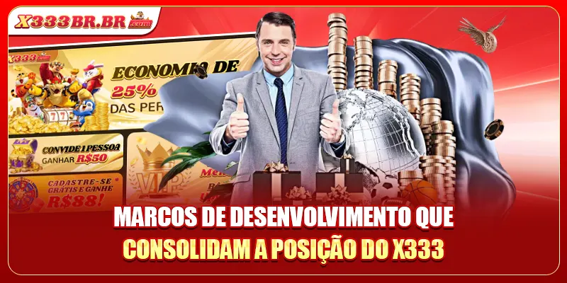 Marcos de desenvolvimento que consolidam a posição do X333